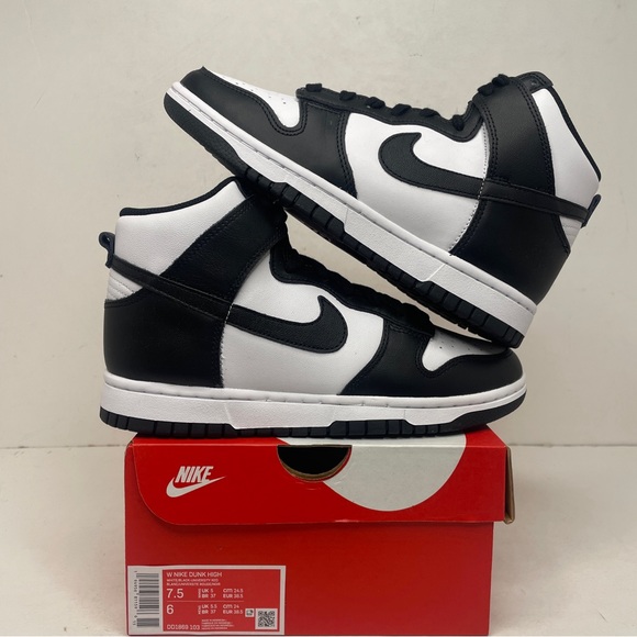 Nike Dunk High WMNS “Panda/Black White” 2023